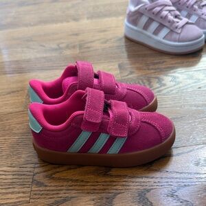 adidas Kids' Fuchsia and Teal Sneakers